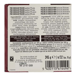 DELICATA | Πραλίνες Μαύρης Σοκολάτας Με Κακάο 245gr