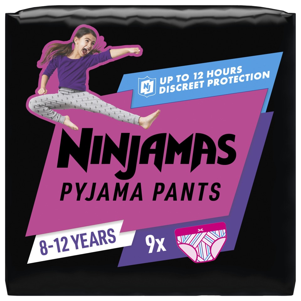 Πάνες Βρακάκι Pyjama Pants 8-12 Ετών για Κορίτσια 9 Τεμάχια
