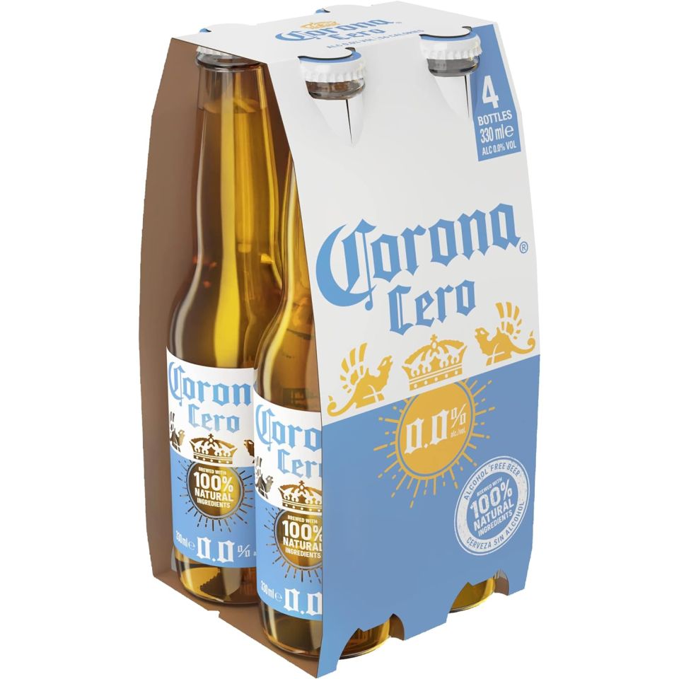 Μπύρα Corona Cero Χωρίς Αλκοόλ Φιάλη 4x330ml