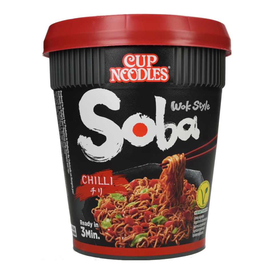 NISSIN Noodles Cup Soba Τσίλι 92g