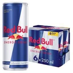 REDBULL | Ενεργειακό Ποτό Red Bull 6x250ml