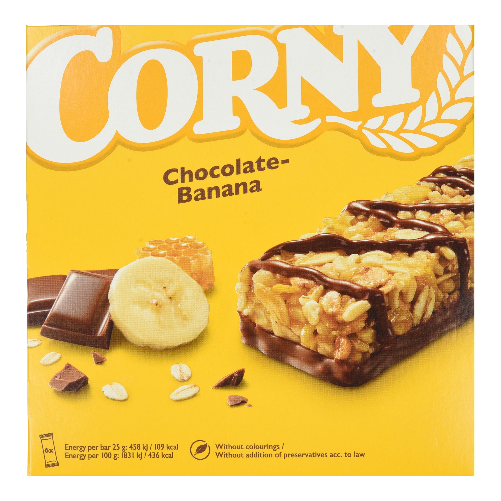CORNY Μπάρες Δημητριακών Σοκολάτα Μπανάνα 6x25g
