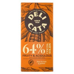 DELICATA | Μαύρη Σοκολάτα 64% Κακάο Περού 100gr