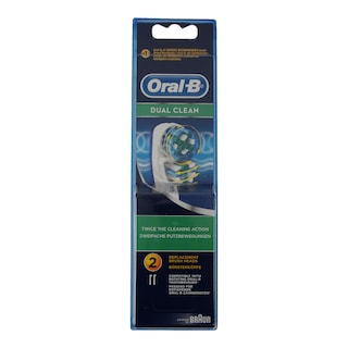 ORAL B | ΑΝΤΑΛΛΑΚΤΙΚΗ ΟΔΟΝΤΟΒΟΥΡΤΣΑ DUAL CLEAN 1 ΤΕΜ