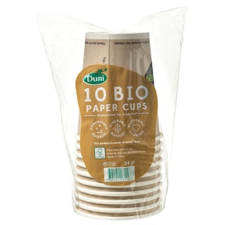 DUNI BIO | Ποτήρια Βιοδιασπώμενα 10 Τεμάχια