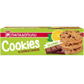 ΠΑΠΑΔΟΠΟΥΛΟΥ | CLASSIC COOKIES | Μπισκότα Cookies Σοκολάτα Λεμόνι 180g