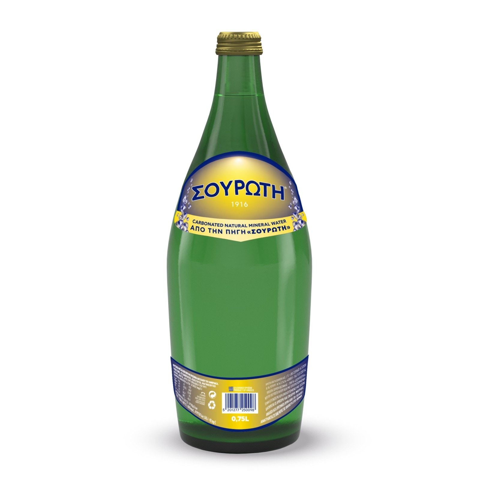 ΣΟΥΡΩΤΗ Ανθρακούχο Νερό Φιάλη 750ml