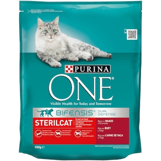 PURINA ONE | Γατοτροφή Sterilcat Μοσχάρι 800gr