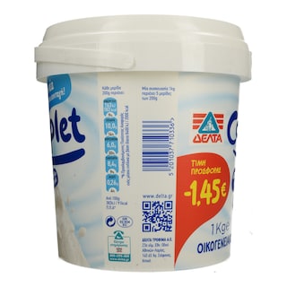 COMPLET | Γιαούρτι Αγελαδινό και Πρόβειο 5% Λιπαρά 1kg Έκπτωση 1.45Ε