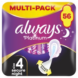 ALWAYS | Σερβιέτες Secure Night Αποκλειστικά Online 56 Τεμάχια