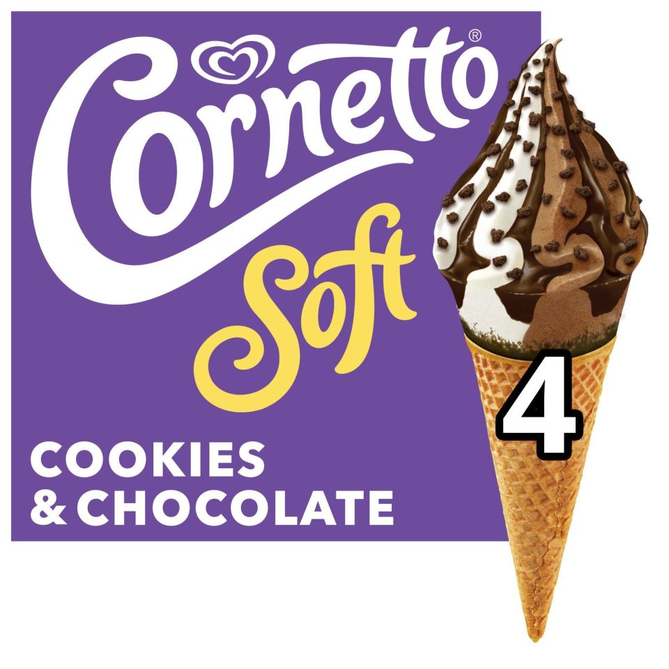 CORNETTO Παγωτό Πύραυλος Σοκολάτα Μπισκότο 4x81g