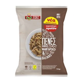 ΜΠΑΡΜΠΑ ΣΤΑΘΗΣ | Πένες Ολικής Άλεσης με Μανιτάρια και Βασιλικό 750g