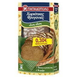 ΠΑΠΑΔΟΠΟΥΛΟΥ | PAP/LOU VILLAGE RUSKS WLOLEGRAIN 240G 0.3
