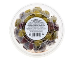 EXCELLENT TAPAS | Ελιές Ανάμεικτες με Λεμόνι, Σκόρδο και Βασιλικό 150g