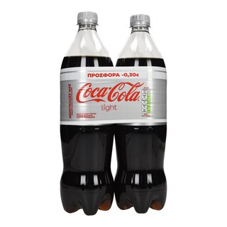 COCA COLA | LIGHT | Αναψυκτικό Cola Light 2X1lt Έκπτωση 0.30Ε