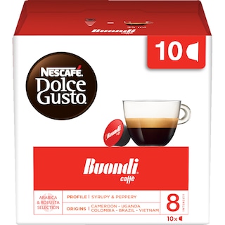 NESCAFE | DOLCE GUSTO | ΚΑΦΕΣ ESPRESSO BUONDI ΚΑΨΟΥΛΕΣ ΓΙΑ ΜΗΧΑΝΗ  70GR