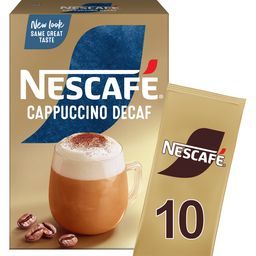 NESCAFE | GOLD | Στιγμιαίος Καφές Cappuccino Decaf 10x12.5gr