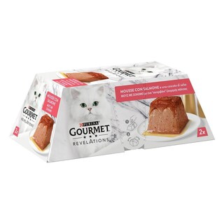 GOURMET | Γατοτροφή Gourmet Revelations Μους Σολομός 2x57g