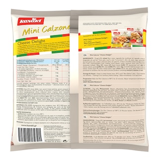 KANAKI | MINI KALZONE | Πιτάκια Κατεψυγμένα Mini Calzone Cheese Delight 450gr