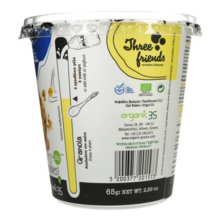 THREE FRIENDS | Δημητριακά Granola Bio Αγαύη & Αμύγδαλο 65g