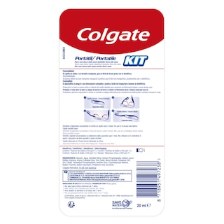 COLGATE | Travel Kit Οδοντόβουρτσα & Οδοντόκρεμα 20ml 1 Τεμάχιο