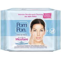 POM PON | Υγρά Μαντηλάκια Ντεμακιγιάζ Micellaire 20 Τεμάχια