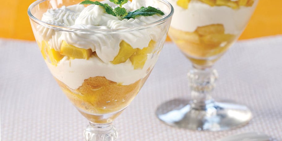 Τιραμισού με ροδάκινα