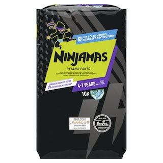 NINJAMAS | Πάνες Βρακάκι Pyjama Pants 4-7 Ετών για Αγόρια 10 Τεμάχια