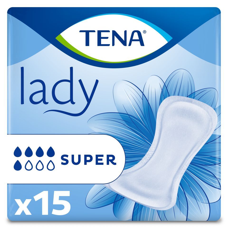 TENA Σερβιέτες Ακράτειας Lady Super 15 Τεμάχια