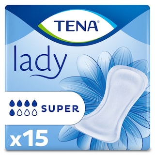 TENA | Σερβιέτες Ακράτειας Lady Super 15 Τεμάχια