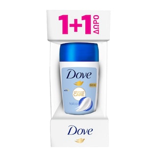 DOVE | Αποσμητικό Roll On Advanced Care Talco 50ml 1+1 Δώρο