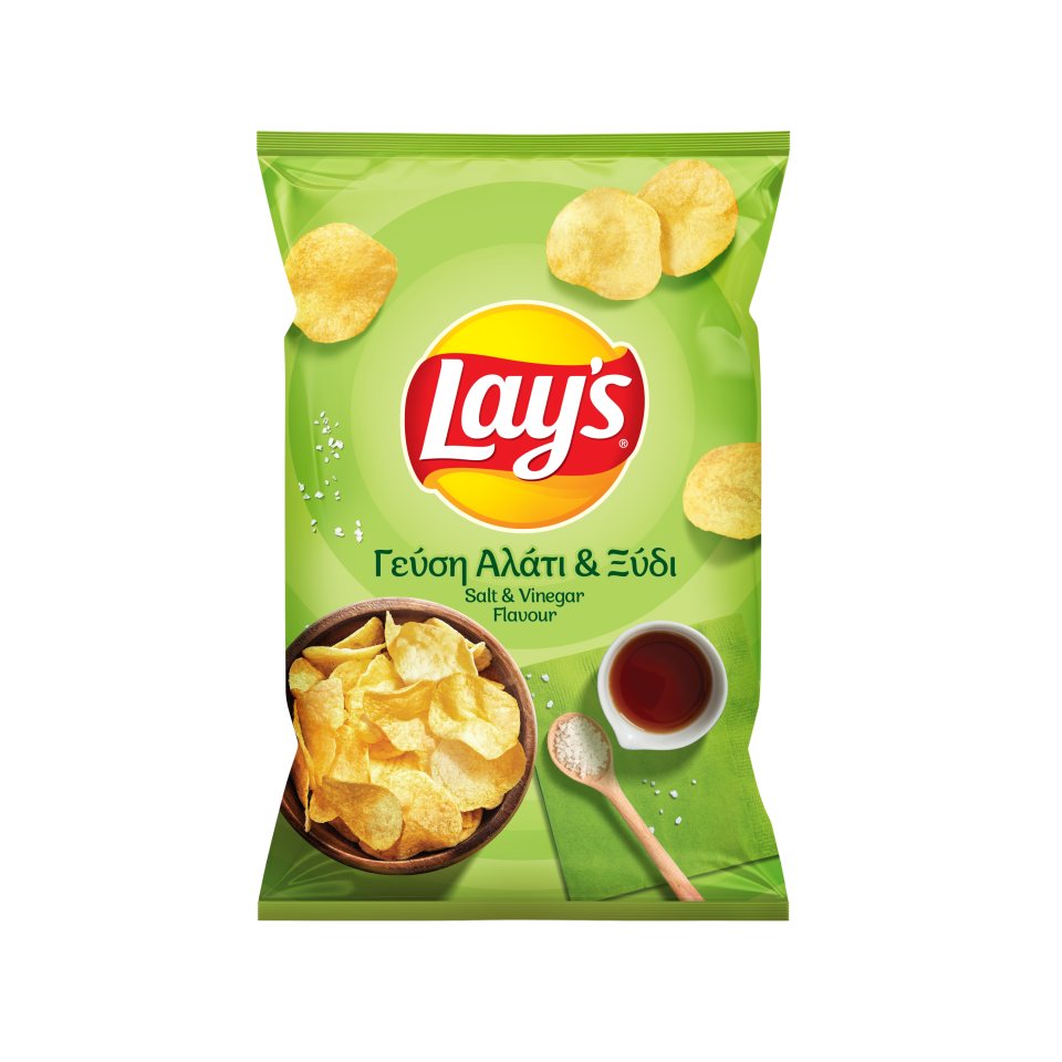 LAYS Τσιπς Αλάτι Ξύδι 130g