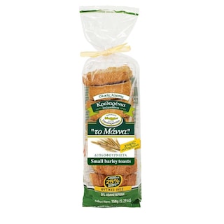 ΜΑΝΝΑ | Rusks Barley Twice Baked 150g
