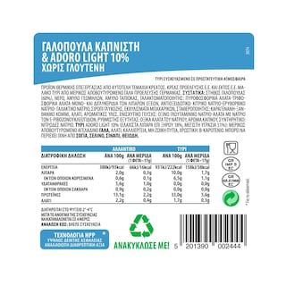 ΝΙΚΑΣ | Σετ Γαλοπούλα Καπνιστή & Τυρί Adoro Light 300g