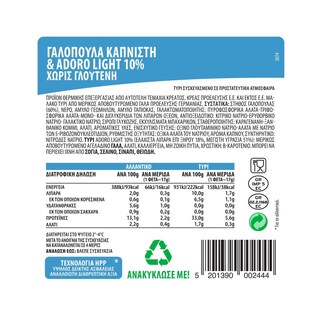 ΝΙΚΑΣ | Σετ Γαλοπούλα Καπνιστή & Τυρί Adoro Light 300g