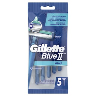 GILLETTE | BLUE II PLUS | Ξυριστική Μηχανή Μιας Χρήσης Plus 5 Τεμάχια