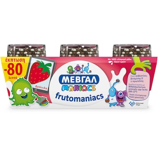 FRUTOMANIACS | Επιδόρπιο Γιαουρτιού με Πραλίνα Frutomaniacs  3 Χ 150 gr 0.80E