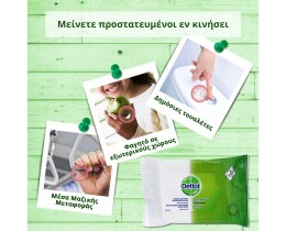 DETTOL | Υγρά Πανάκια Αντιβακτηριδιακά 15 Τεμάχια
