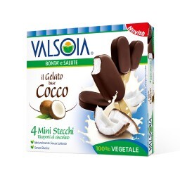 VALSOIA | Παγωτό Ξυλάκι Καρύδα 4x50g