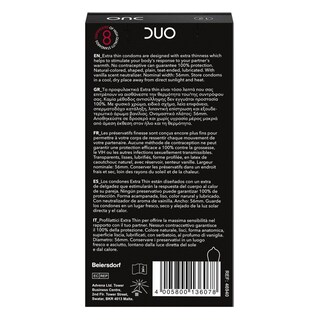 DUO | Προφυλακτικά Extra Thin 12 Τεμάχια
