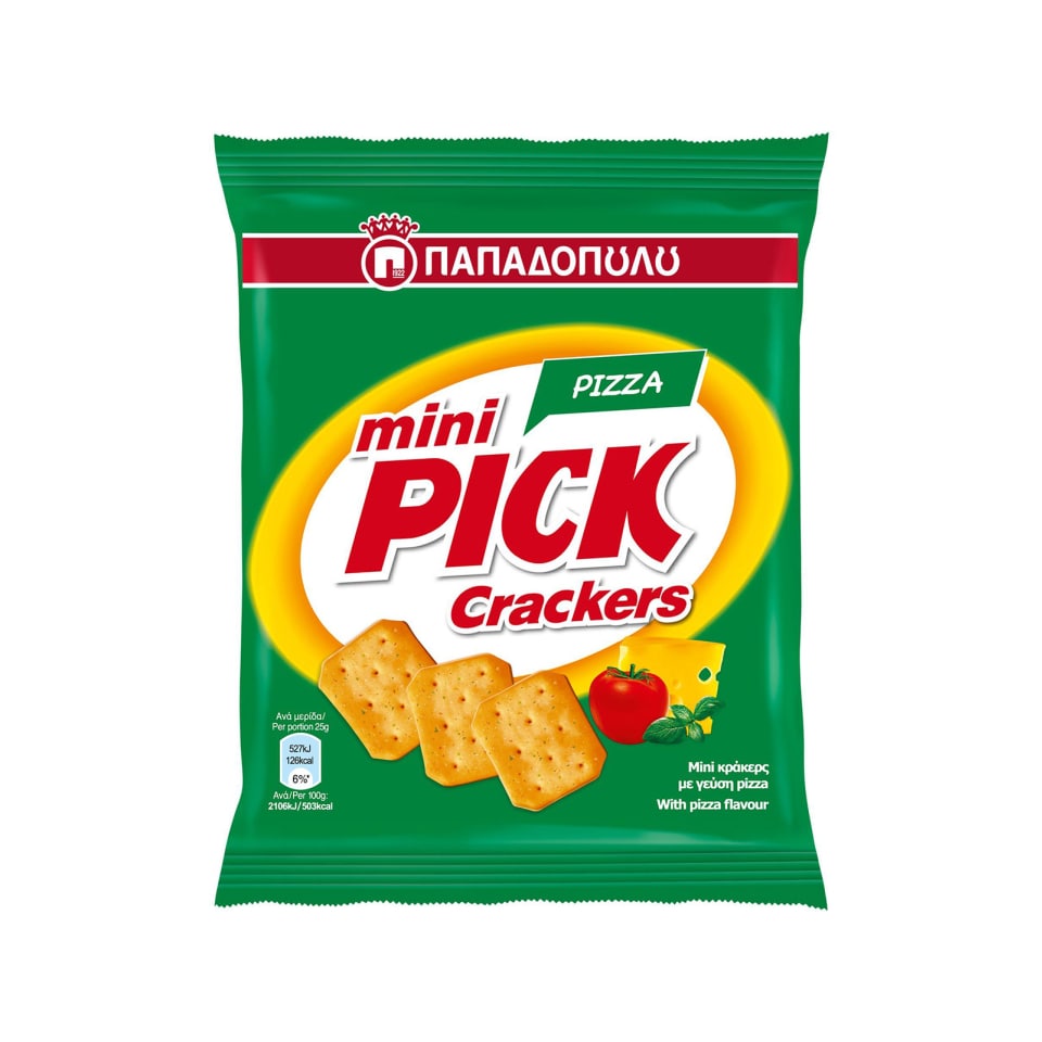 PICK CRACKERS Κράκερς Mini Pick Pizza 70g