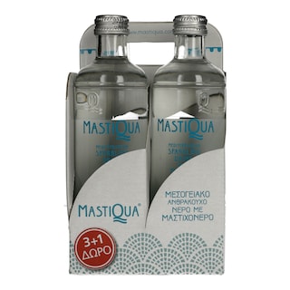 MASTIQUA | Νερό Ανθρακούχο Μαστιχόνερο Φιάλη 330ml 3+1 Δώρο