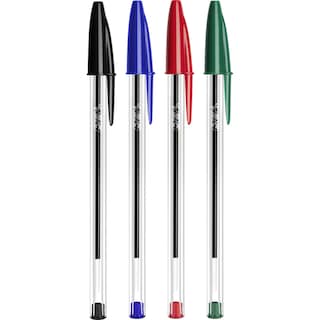 BIC | Στυλό Cristal Original 1.0mm Διάφορα Χρώματα 4 Τεμάχια