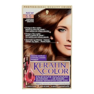 KERATIN COLOR | ΒΑΦΕΣ ΜΑΛΛΙΩΝ ΚΑΣΤΑΝΟ ΧΡΥΣΟ 1 TEMAXIO