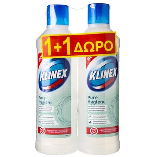 KLINEX | Καθαριστικό Γενικού Καθαρισμού Pure Hygiene 1lt 1+1 Δώρο