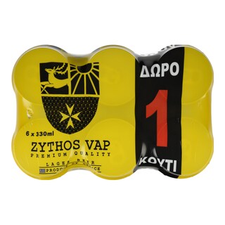 ΒΑΠ | Μπύρα Κουτί 6 Χ 330ml 5+1 Δώρο