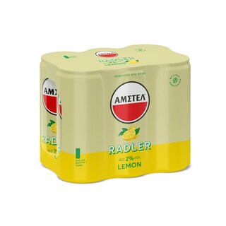 AMSTEL | RADLER | Μπύρα Radler Λεμόνι Κουτί 6x330ml