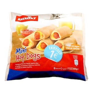 KANAKI | MINI HOT DOGS ΚΑΤΕΨΥΓΜΕΝΑ 800 GR