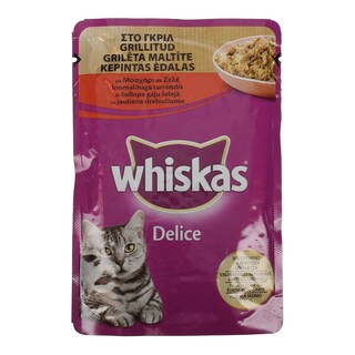 WHISKAS | DELICE | ΓΑΤΟΤΡΟΦΗ ΦΑΚΕΛΟΣ ΜΟΣΧΑΡΙ 85 GR