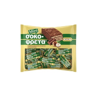 ΙΟΝ | Γκοφρέτα Σοκολάτα Γάλακτος Φουντούκι Mini 210g